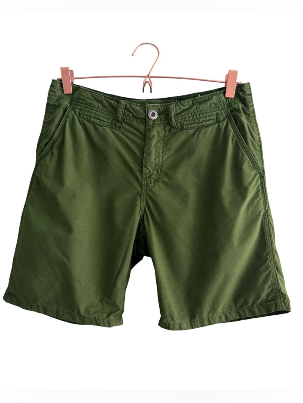 Men’s Paperbacks 7” Chino Shorts in Army Green Color Size 29